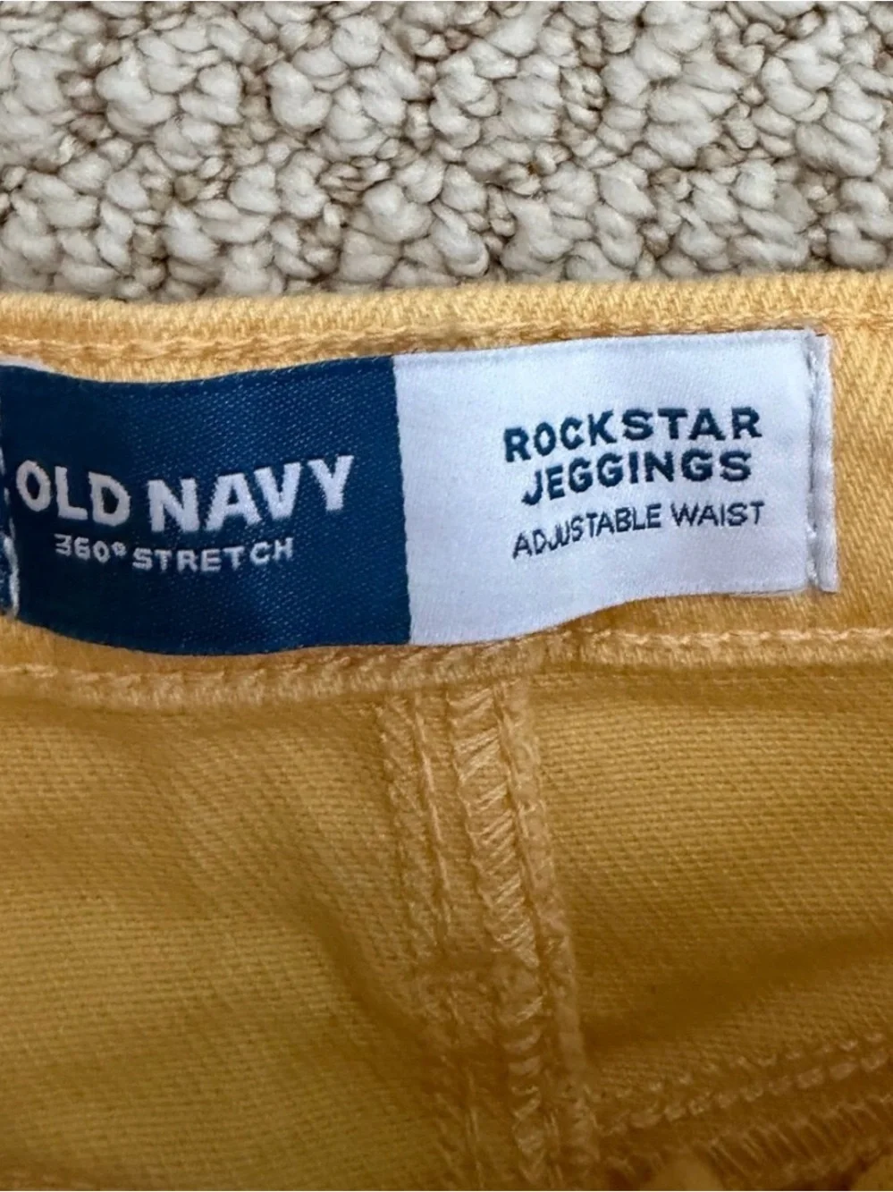 Old Navy Yellow Sunflower Embroidered Jeans
